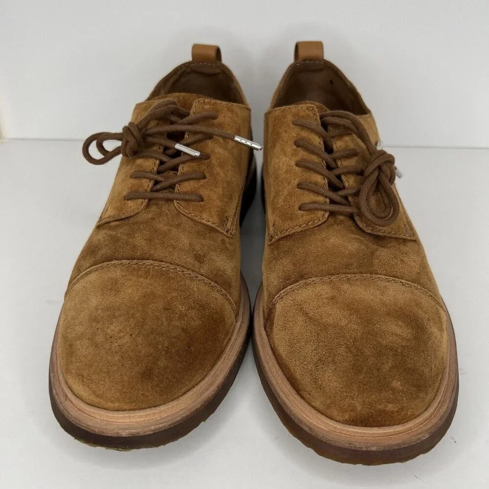 Kenneth Cole Gentle Souls NuBuck Brown Suede Oxford Mens Size 11.5M Loafers